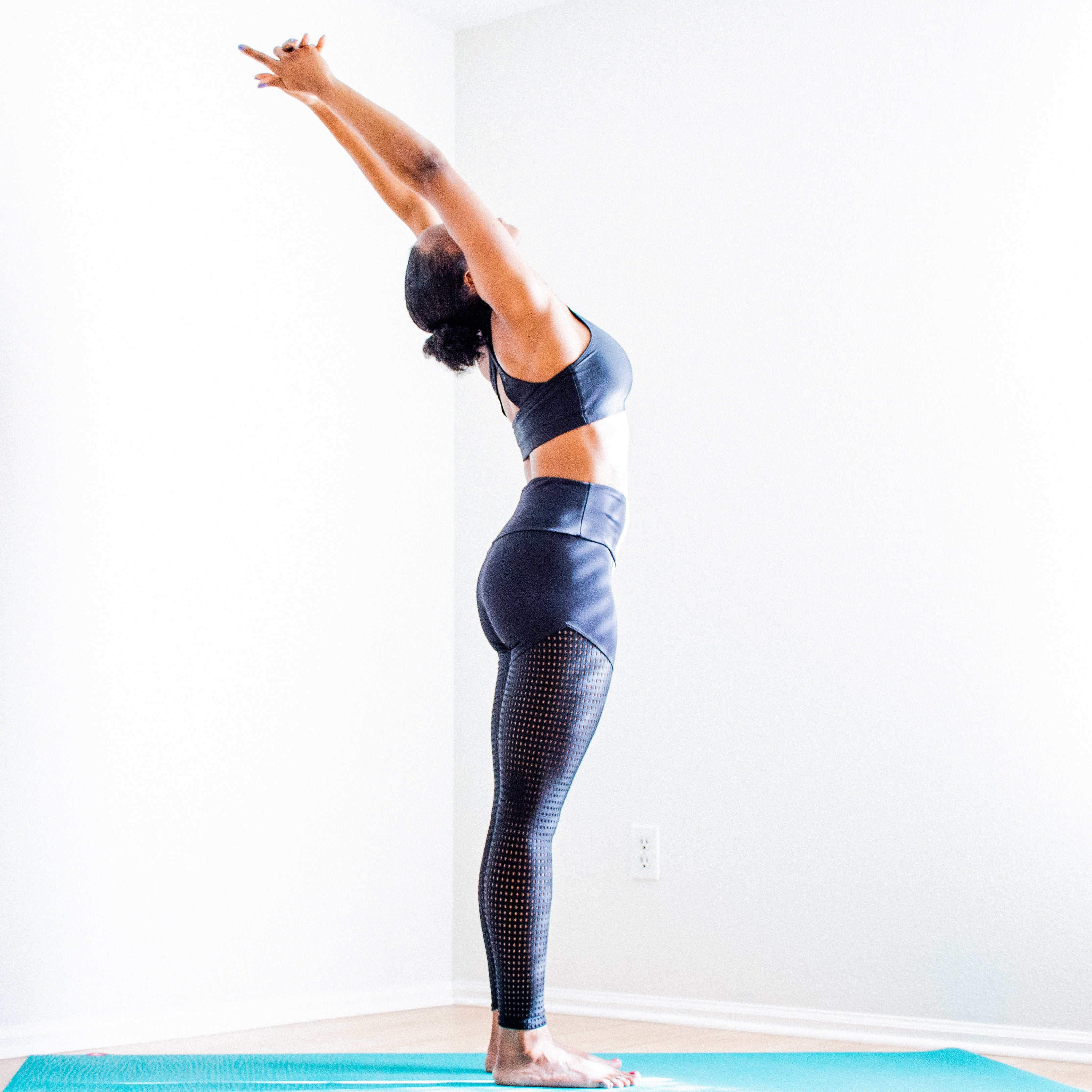 Textured Yoga Mat - Blue